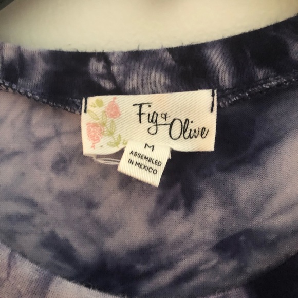 Blue and white tie dye (good vibes) t-shirt - Picture 1 of 3